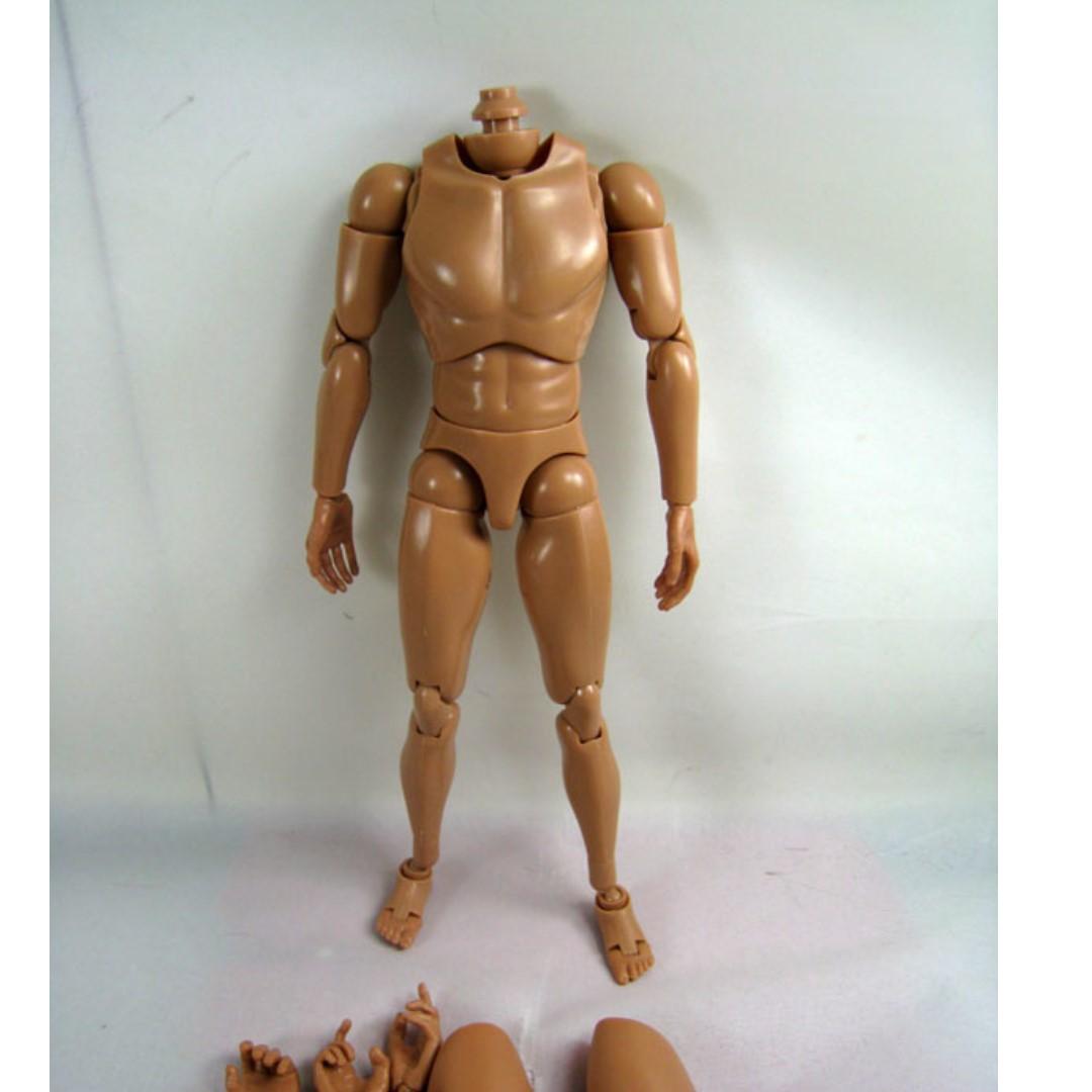 Custom 1 6 Nude Caucasian Action Figure Body Narrow Shoulder