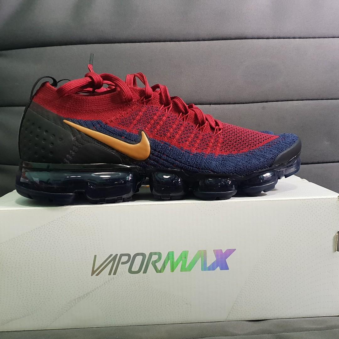 Burgundy and gold vapormax shop