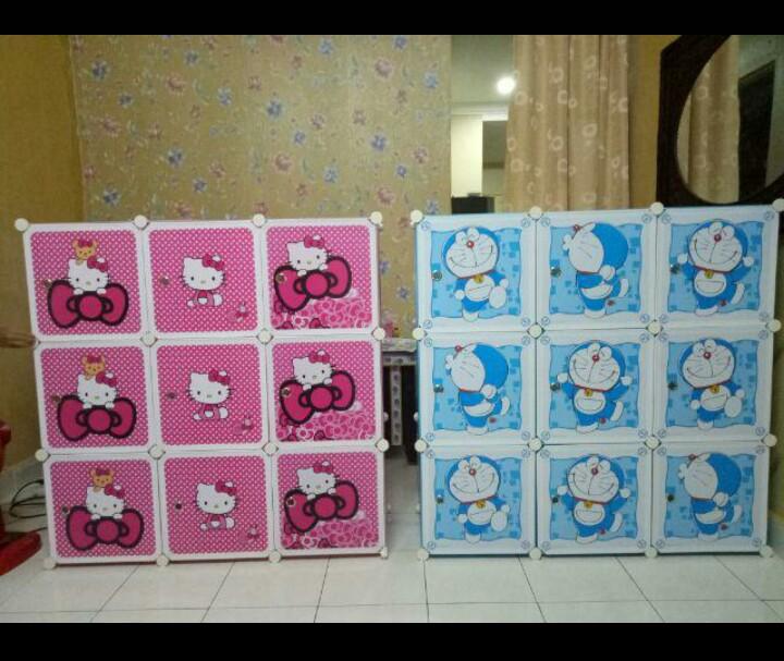 DIY stackable cube storage wardrobe (9 cubes), Furniture & Home