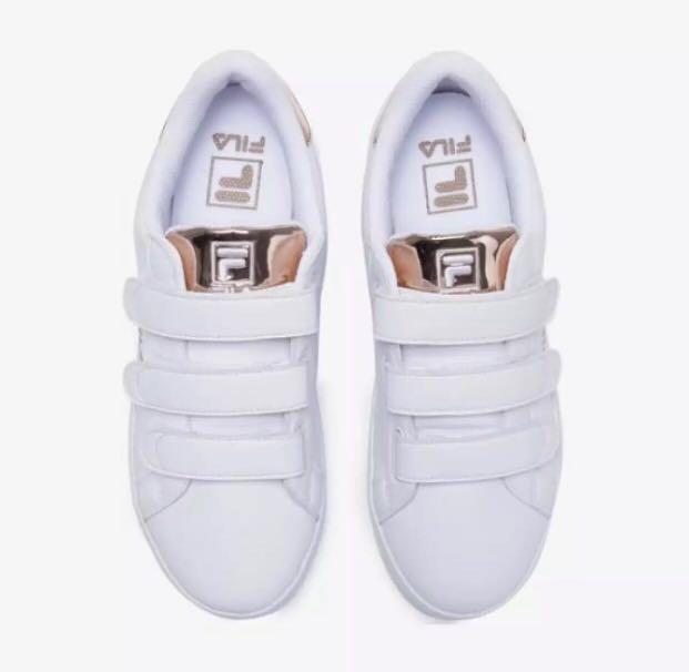 Fila court deluxe rose gold on sale