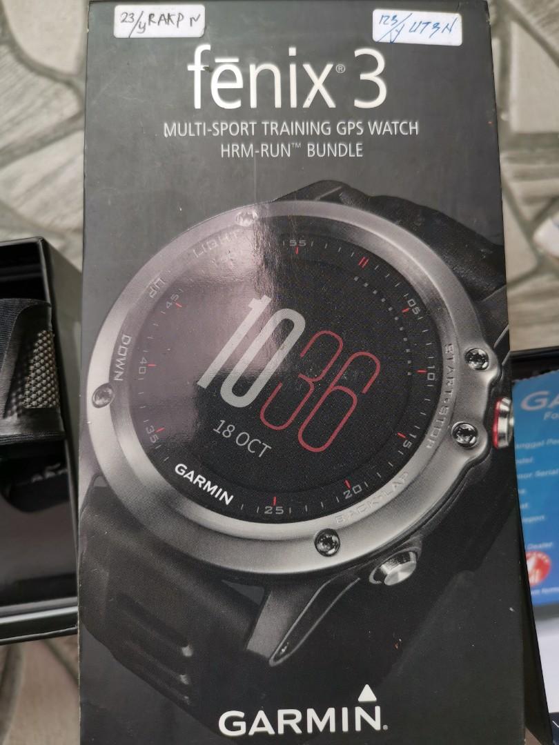 Garmin Fenix 3 HRM Bundle, Olah Raga, Perlengkapan Olahraga Lainnya di  Carousell