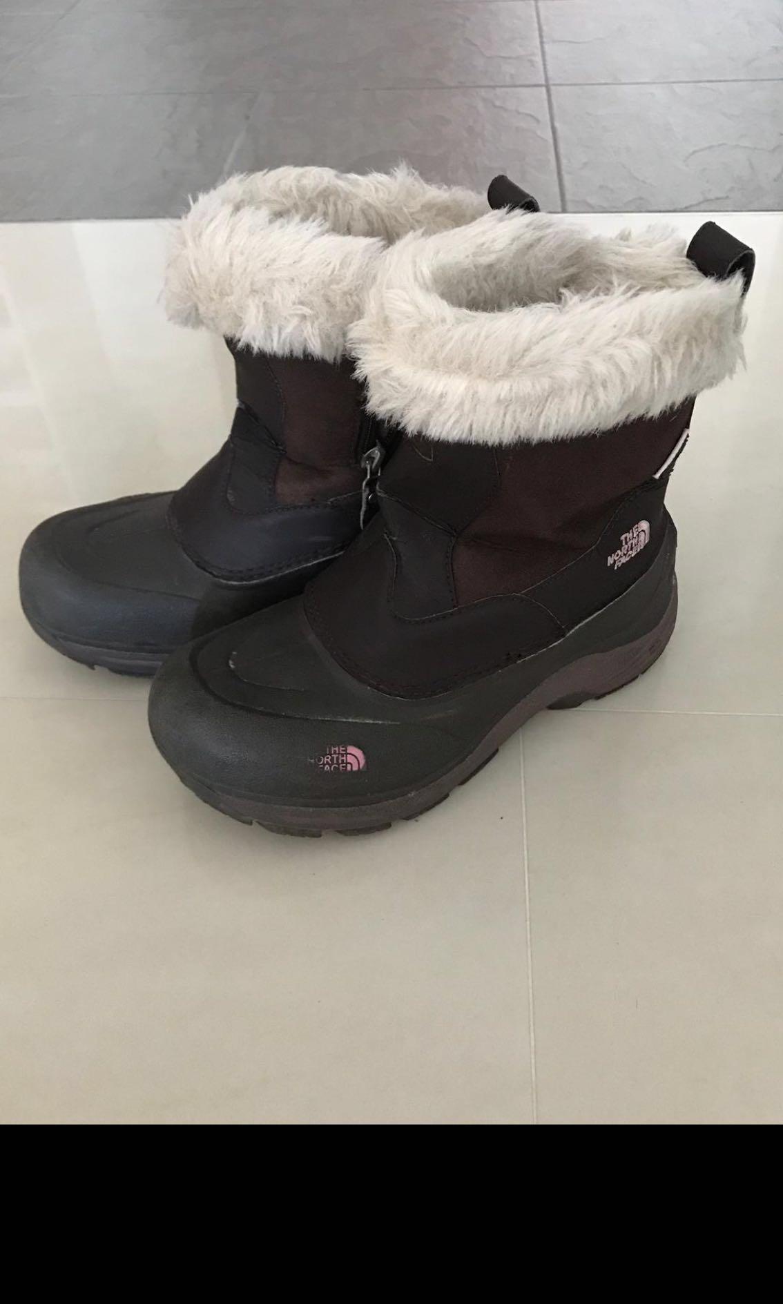 north face girls snow boots