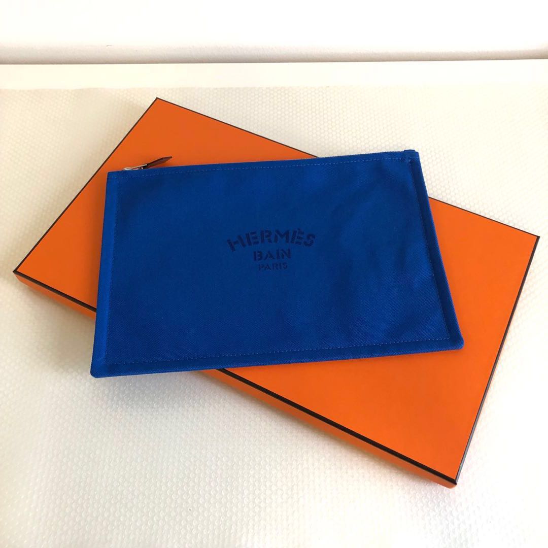 Hermes canvas clutch outlet