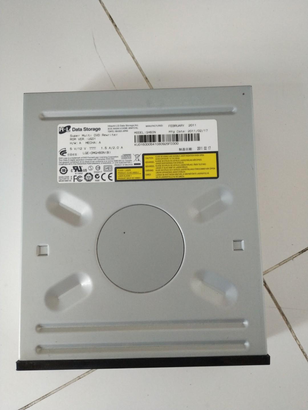 Hitachi Lg Data Storage Super Multi Dvd Rewriter Gh60n Electronics Computer Parts Accessories On Carousell