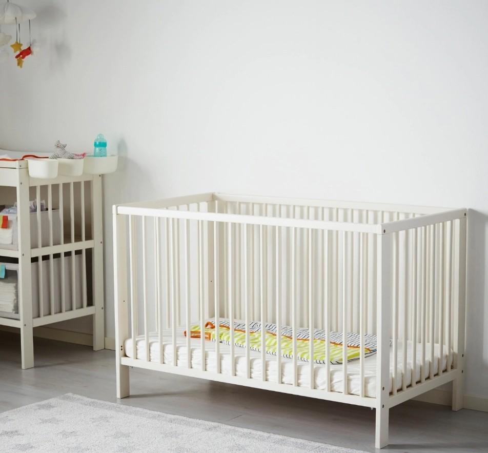 Ikea Baby Cot With Mattress, Babies & Kids, Baby Nursery & Kids