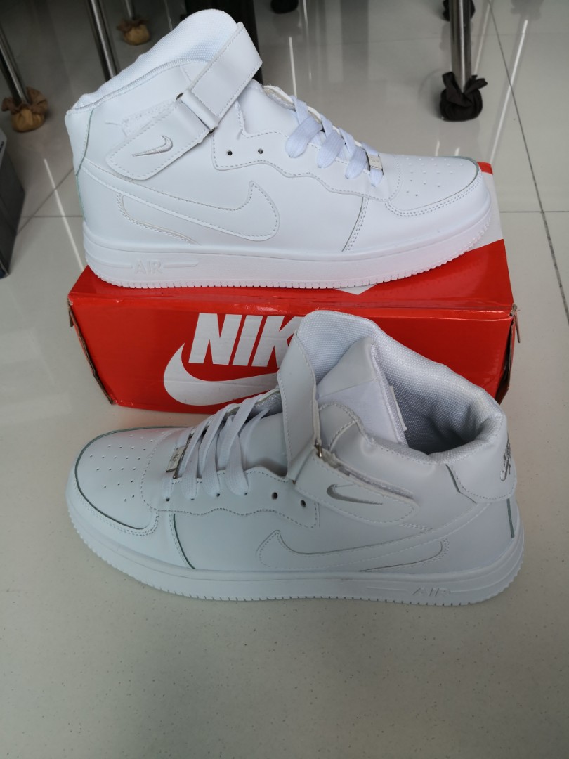 white shoes high cut