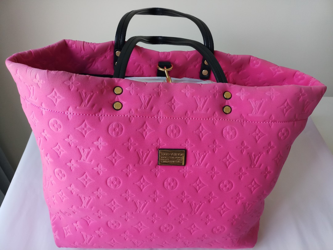 louis vuitton pink tote bag