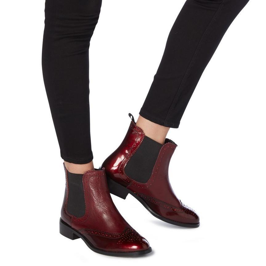 maroon ladies boots
