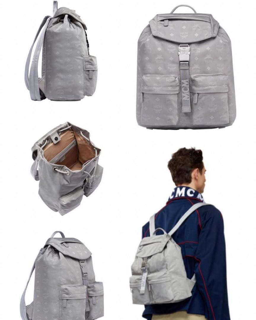 MCM Dieter Monogrammed Nylon Backpack