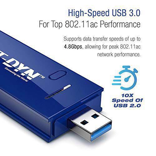 300/300Mbps for Windows 5GHz NET-DYN AC600 USB Wi-Fi Adapter Dual Band 2.4 