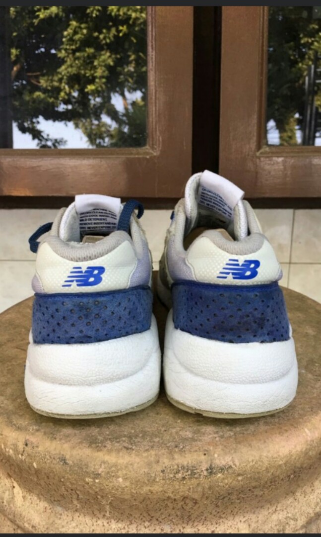 New Balance 580 White Blue Suede