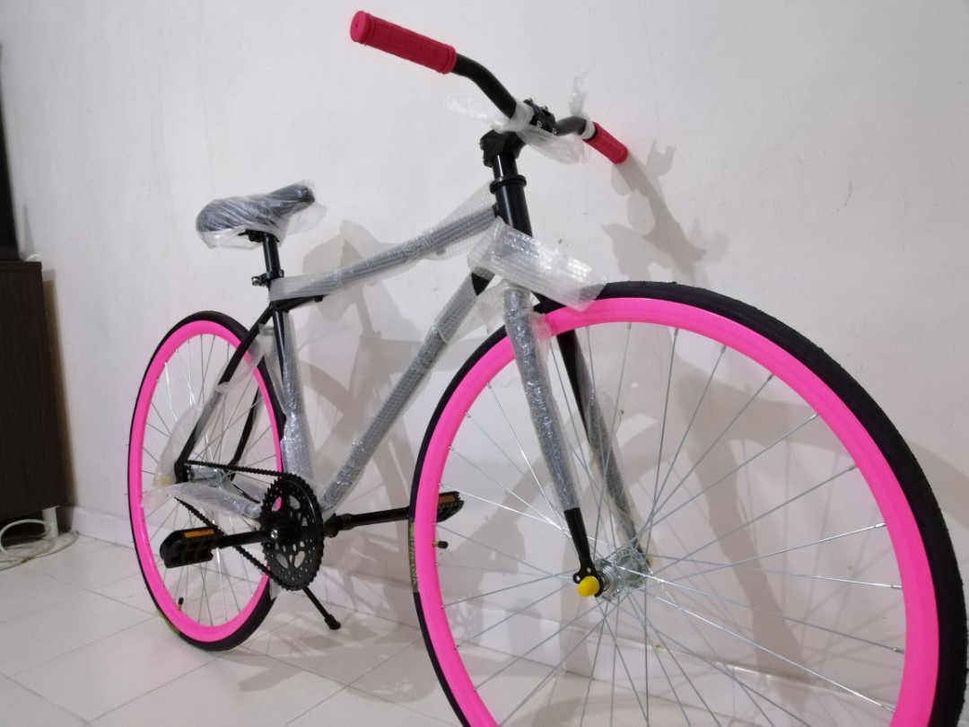 fixie bike pink