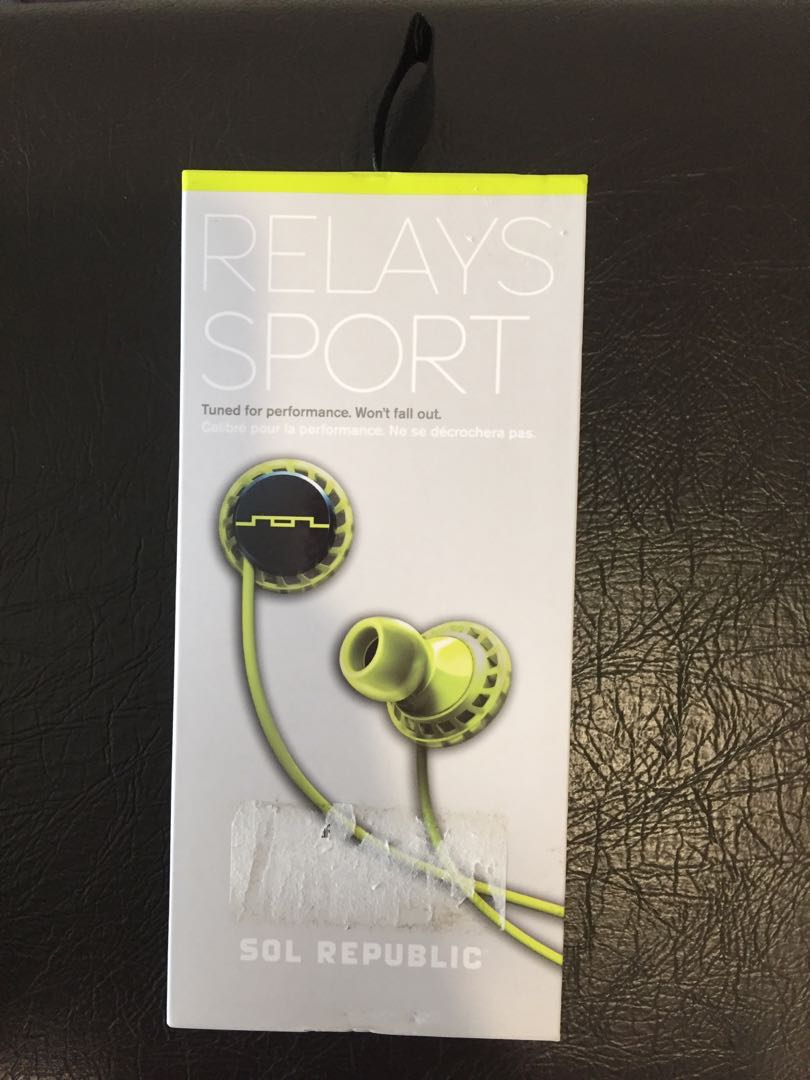 New Sol Republic Relays Sport earphones, Audio, Earphones on Carousell