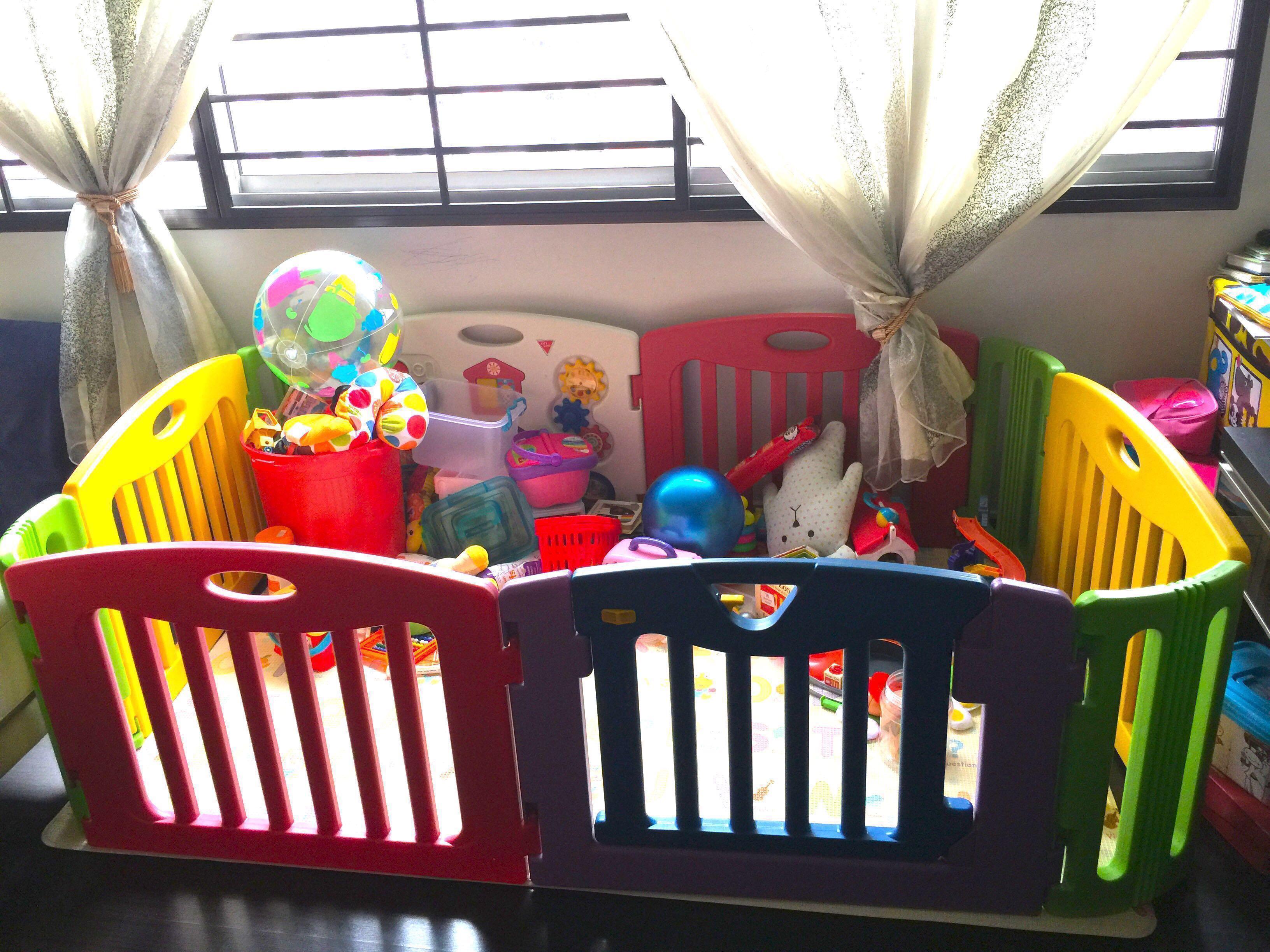 play yard and play mat