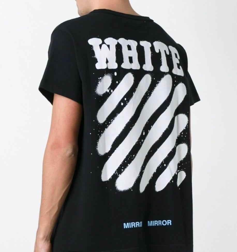 Off white spray tee, Men's Fashion, Tops & Sets, Tshirts & Polo ...