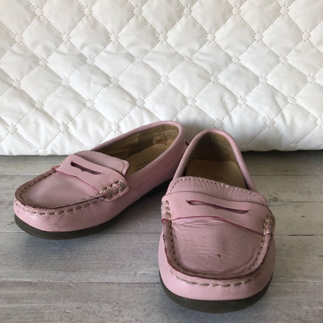 pink penny loafers