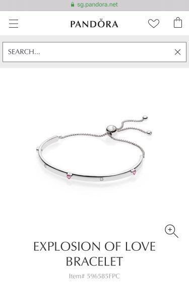 Pandora Explosion if Love Bracelet Women s Fashion Jewelry