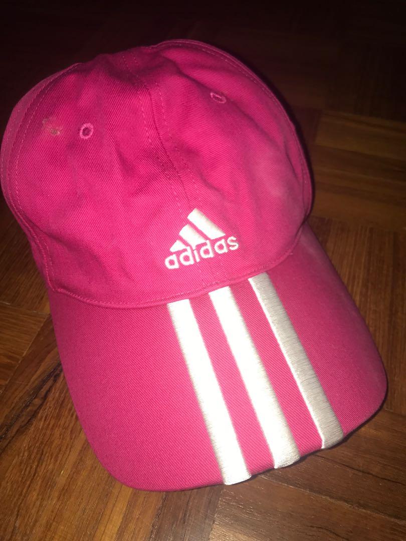 pink adidas cap