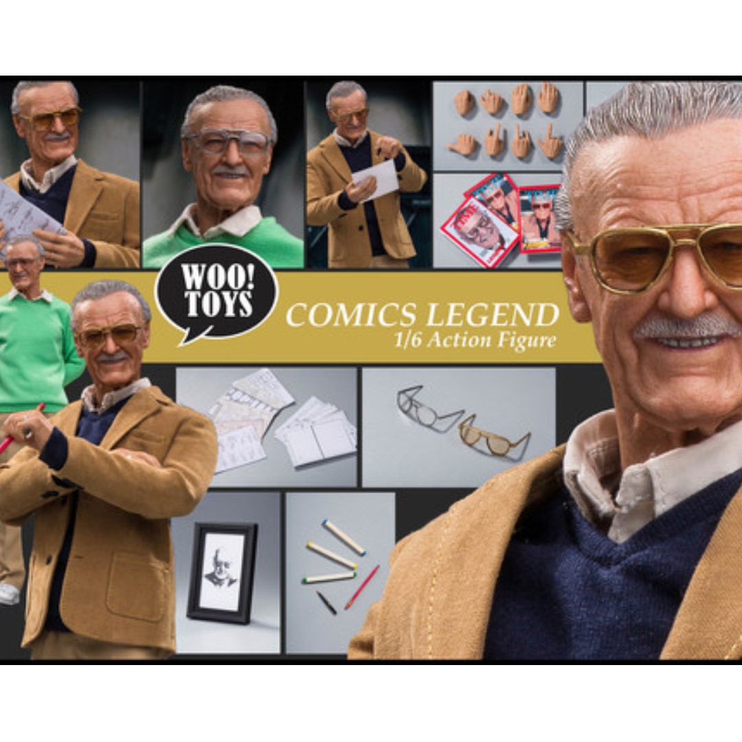 PO: Woo Toys WO-001 Comic Legend 1:6 Stan Lee Action Figure (Not Hot ...