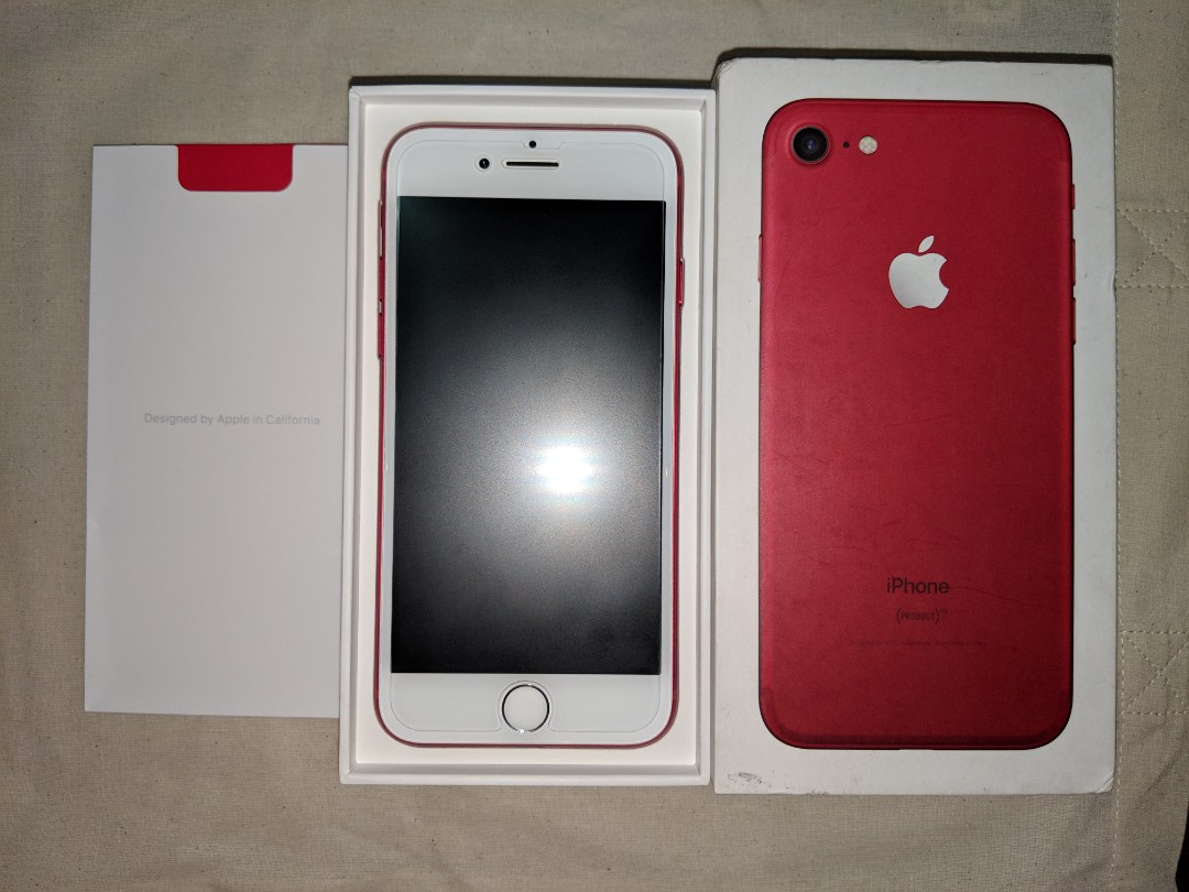 Ready Iphone 7 Red 128gb Red Edition Telepon Seluler Tablet Iphone Iphone 7 Series Di Carousell