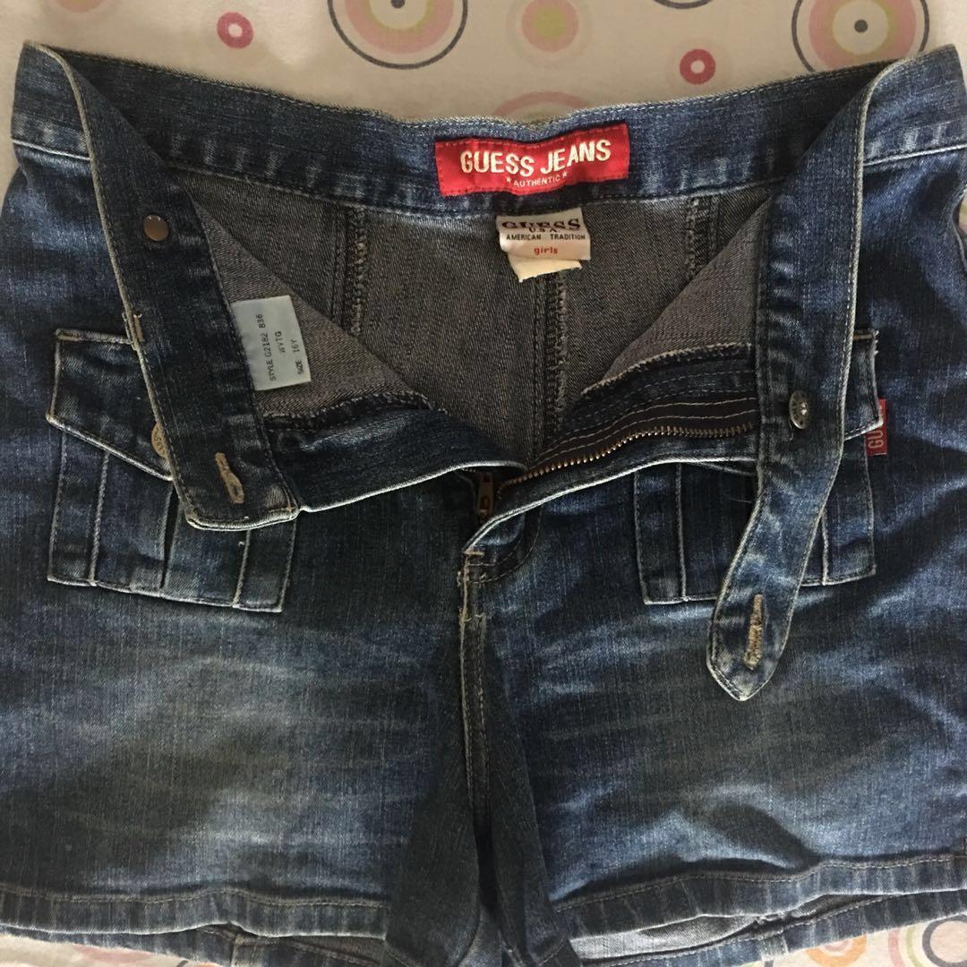 REPRICED!! Guess highwaisted shorts (Category: Shorts) located in Paranaque City. Submitted by lyssatot (Listing ID 164512125, Image 2). Description: Waist - 26 inches #newme2019.