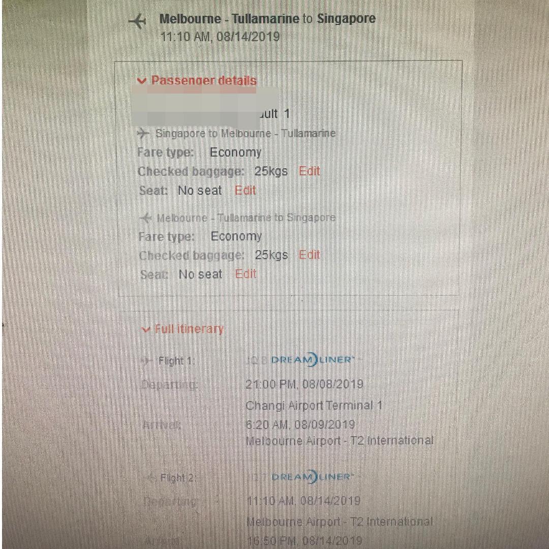 Round trip Air Ticket to MELBOURNE, AUSTRALIA with 25kg (roundtrip
