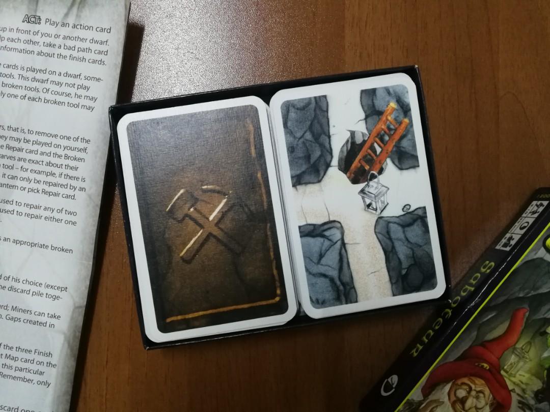 Saboteur Board Game by Paradigm Infinitum, Hobbies & Toys, Toys & Games