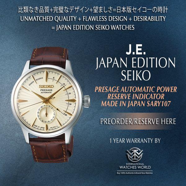 SEIKO JAPAN EDITION PRESAGE AUTOMATIC POWER RESERVE INDICATOR SARY107,  Mobile Phones & Gadgets, Wearables & Smart Watches on Carousell