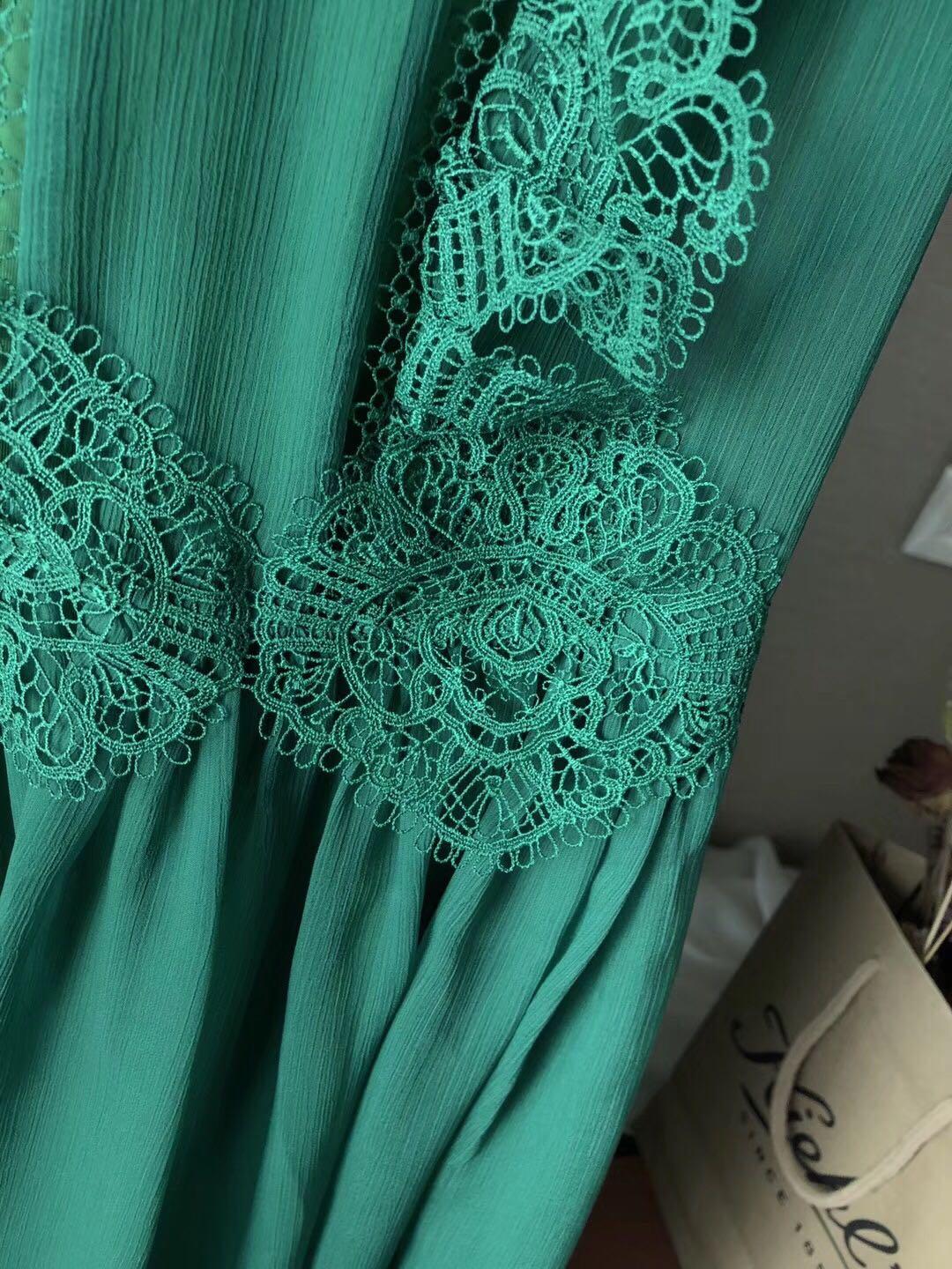 ted baker porrla frill lace midi dress