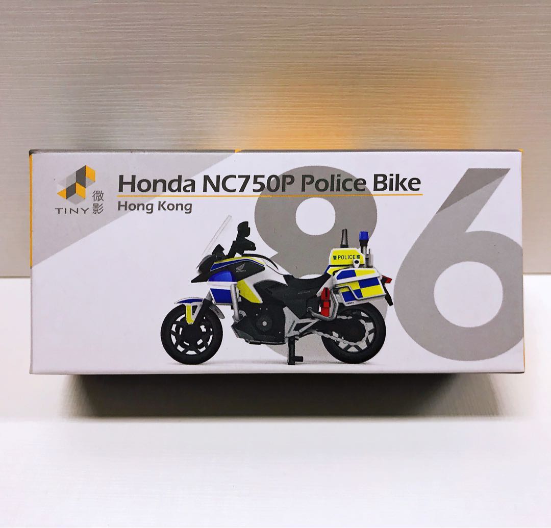 Tiny 微影#86 Honda 本田警察電單車NC750P 全新未拆, 興趣及遊戲, 玩具