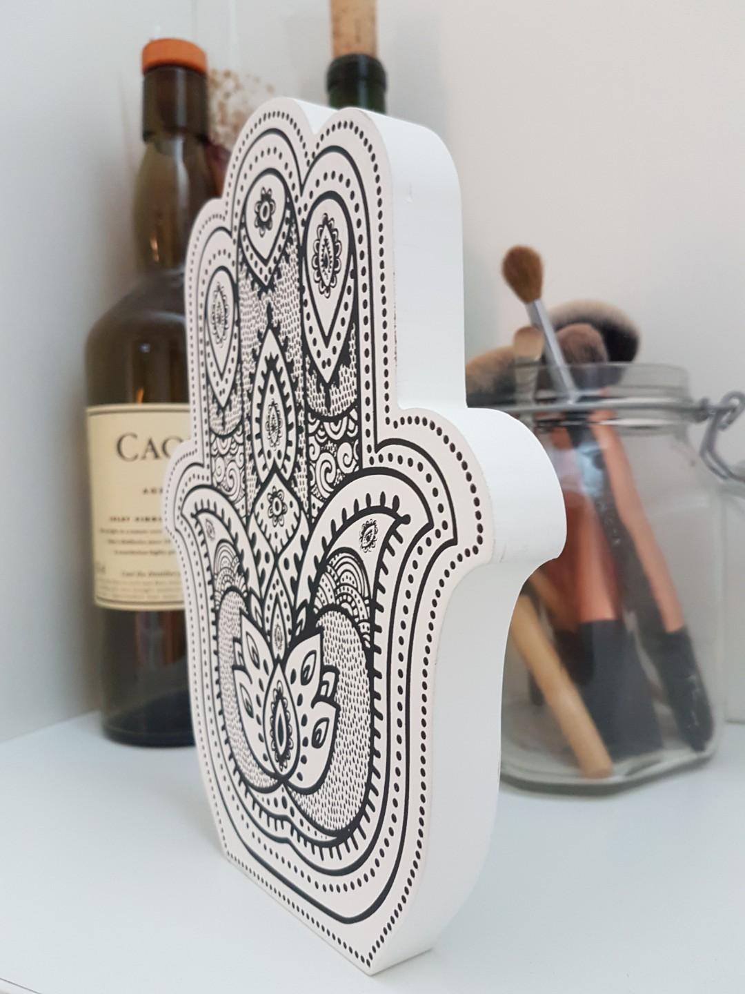 Typo Hamsa Hand Wall Hanging Decor Furniture Home Others Typo Hamsa Hand Wall Hanging Decor