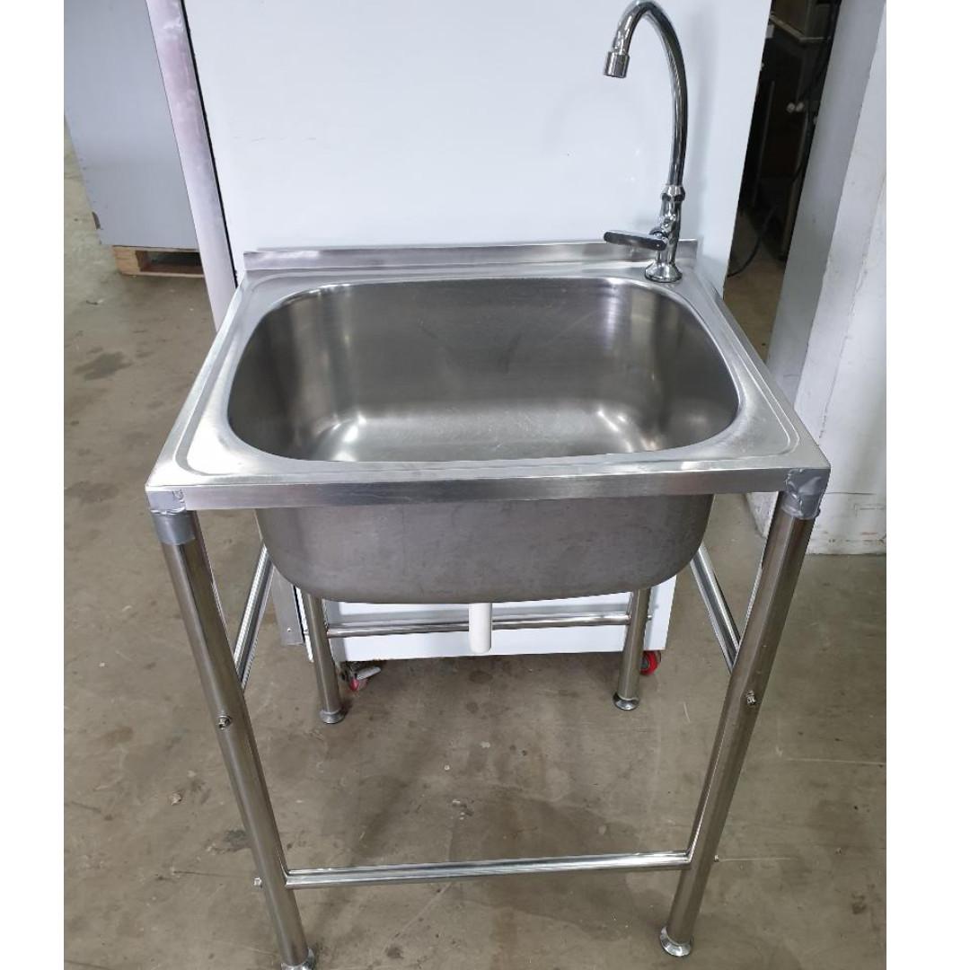 Used Stainless Steel Sink Home Appliances Kitchenware On