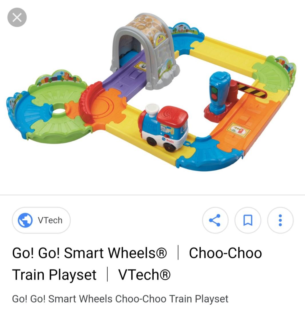 vtech choo choo train playset