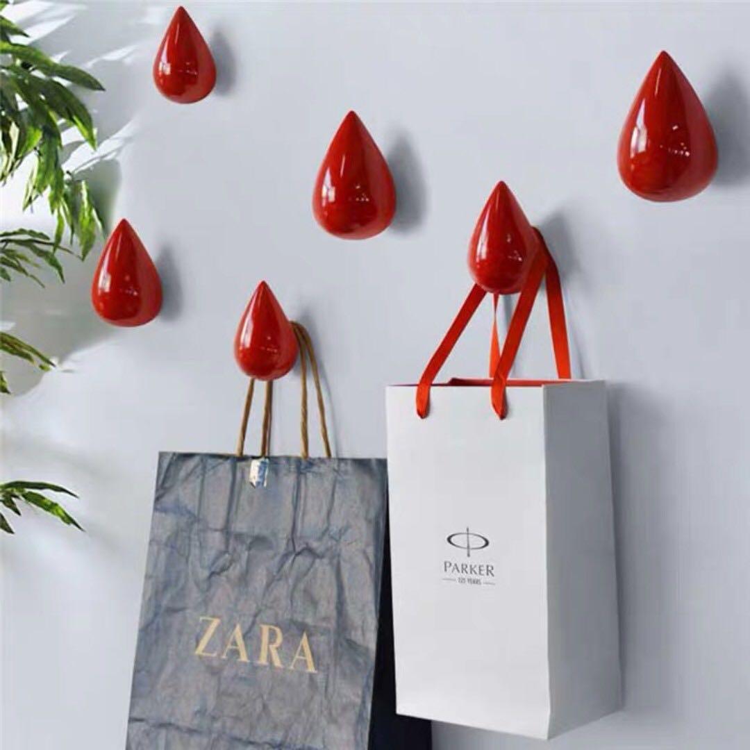 Water Drop Wall Knobs Wall Hanger Furniture Home Living Home Decor Wall Decor on Carousell