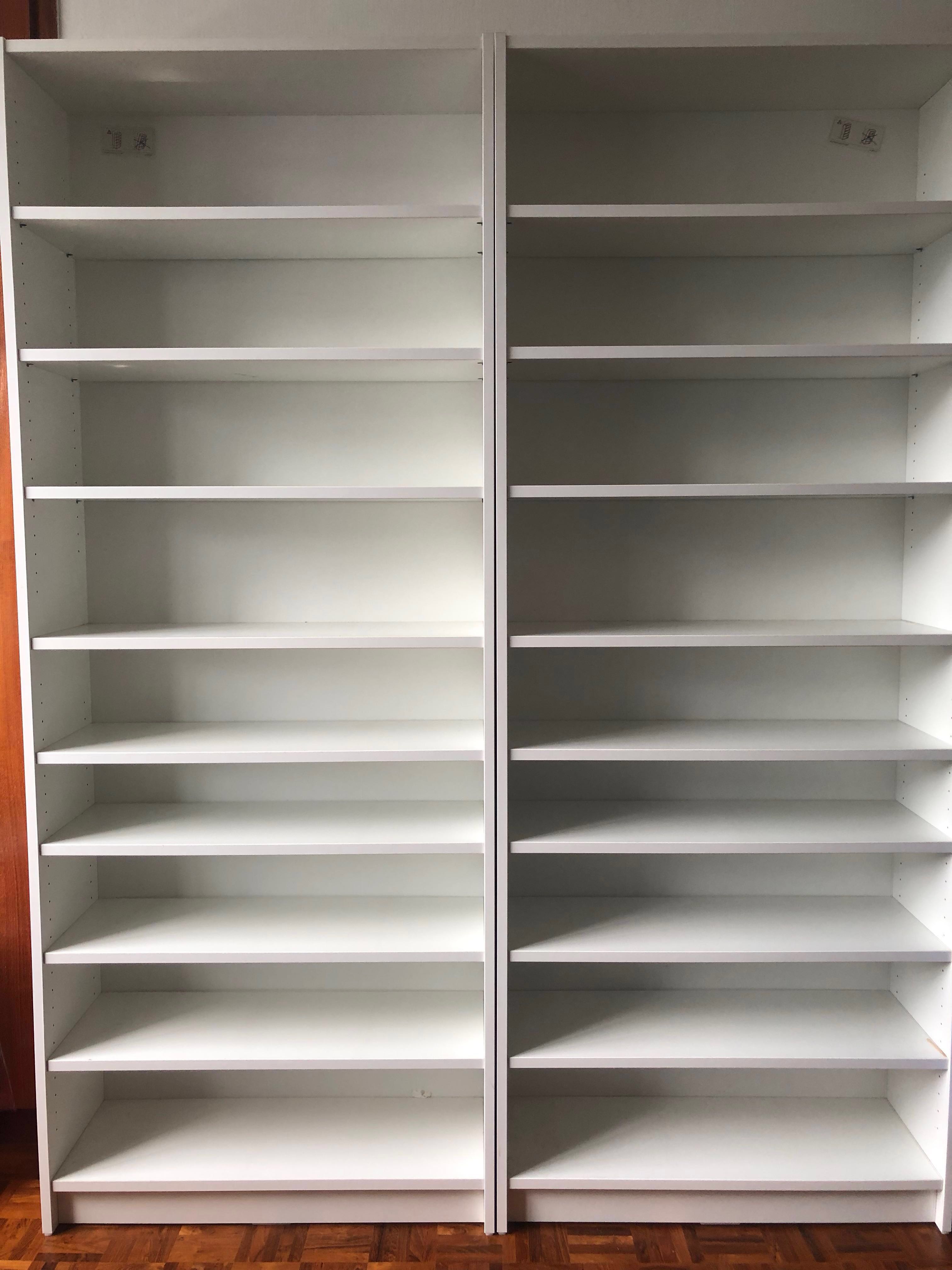 White IKEA Billy Bookcase/Shoes storage, Furniture & Home Living