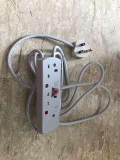2 gang Extension Cord (~3m)
