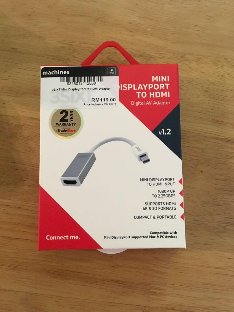 Mini Displayport To Hdmi Digital Av Adapter (9318018112068)