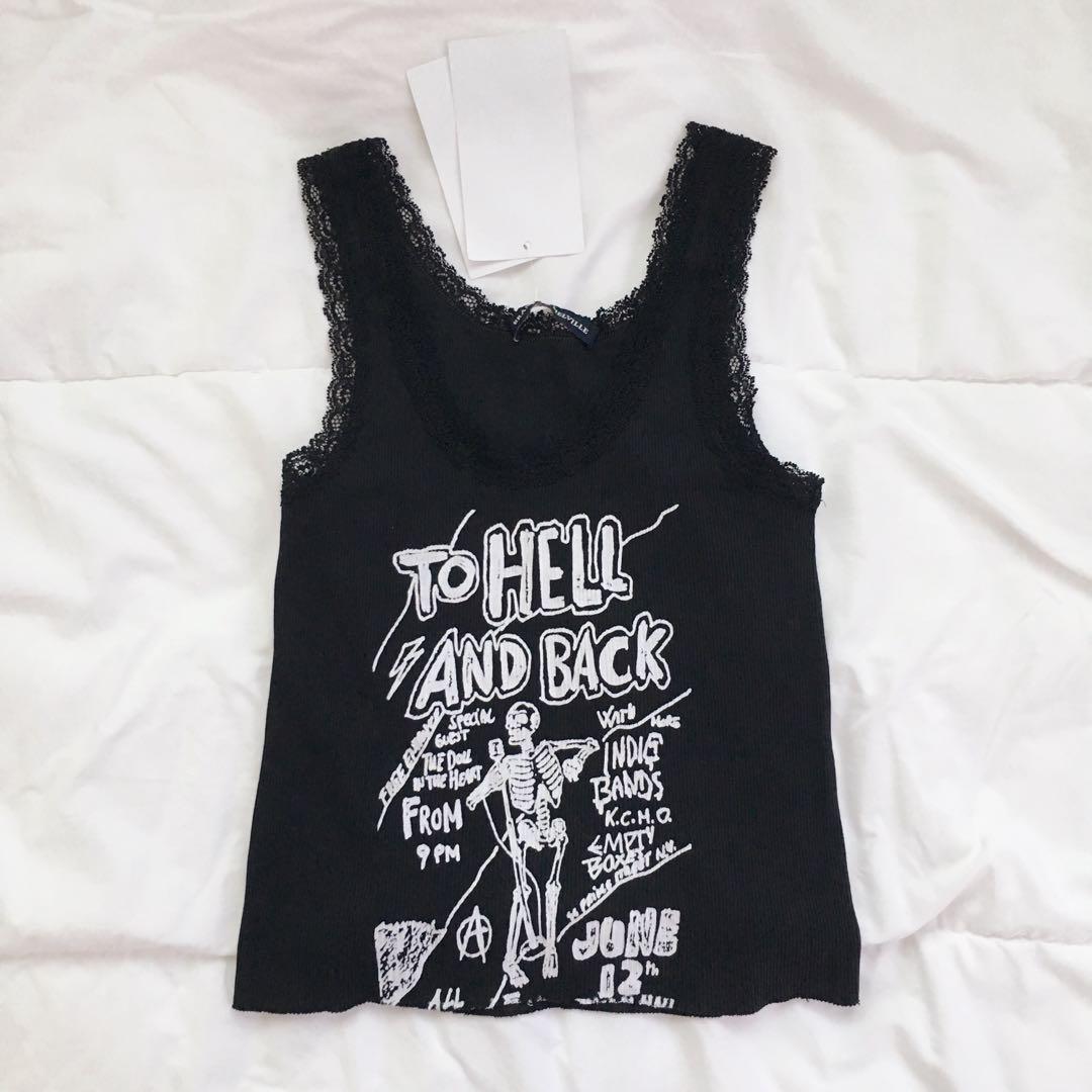 ✨ Brandy Melville To Hell And Back Ronnie Tank