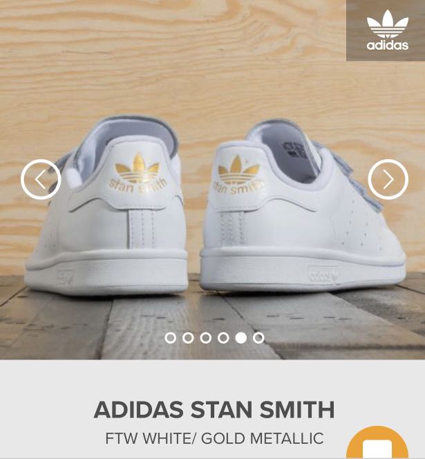 stan smith gold velcro