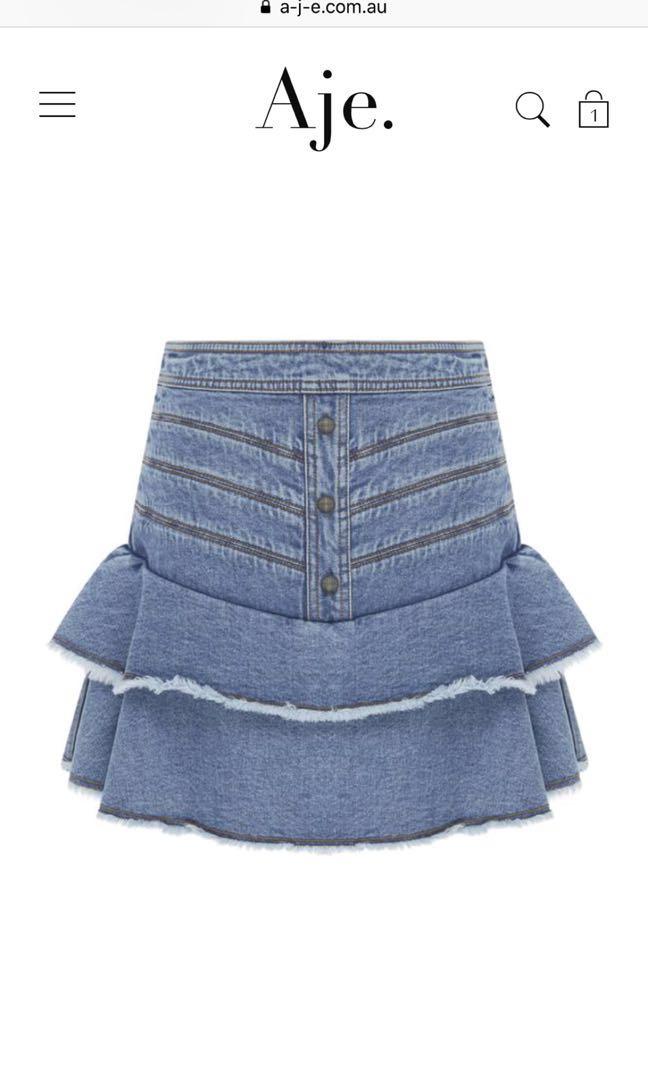 aje skirt denim
