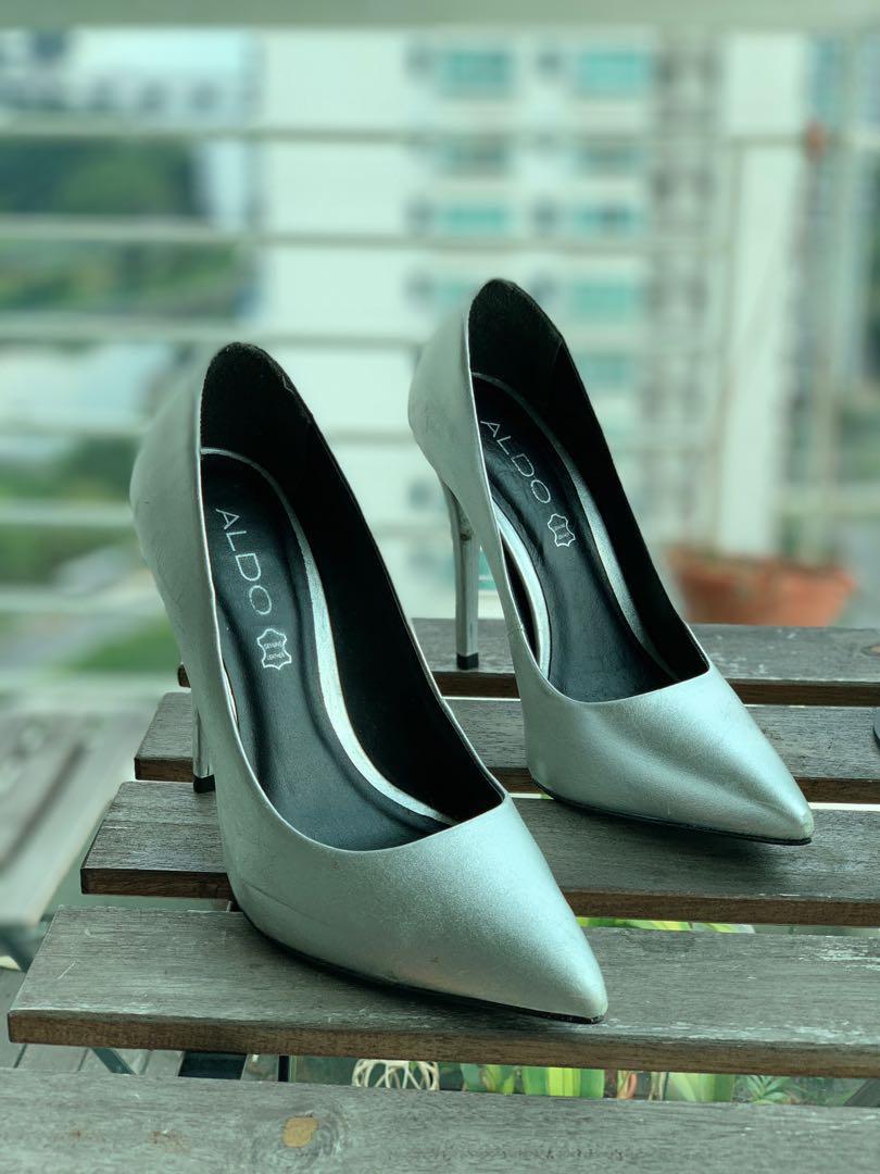 ALDO silver high heel Women s Fashion Footwear Heels on Carousell