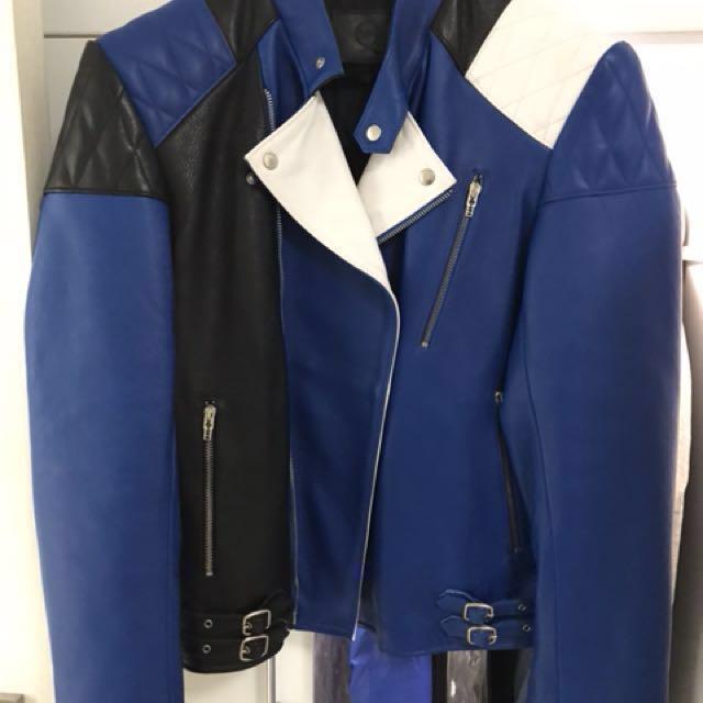 Alexander McQueen biker leather jacket 