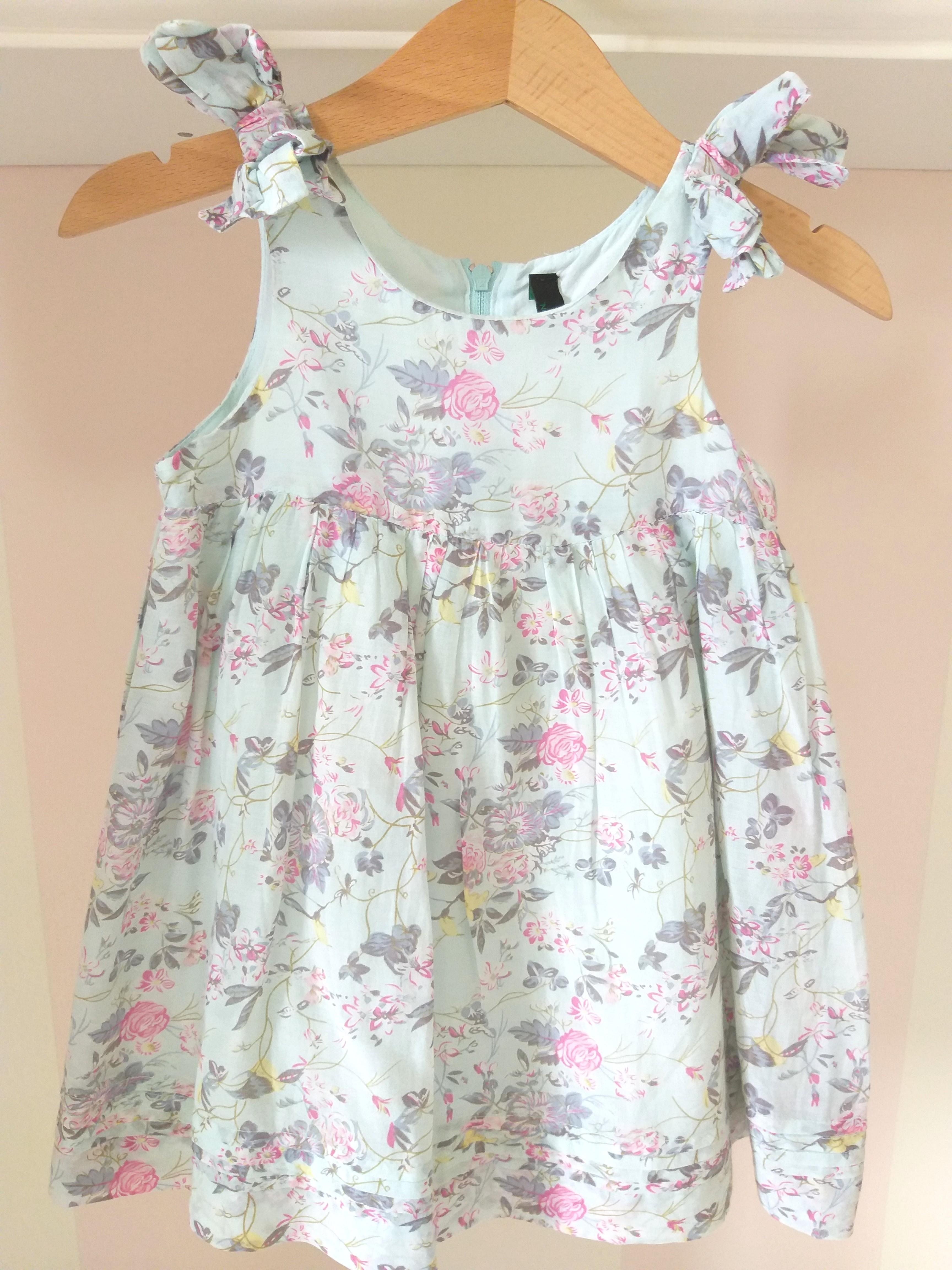 Benetton Flowery Dress Ori Babies Kids Girls Apparel 1 To 3 Years On Carousell