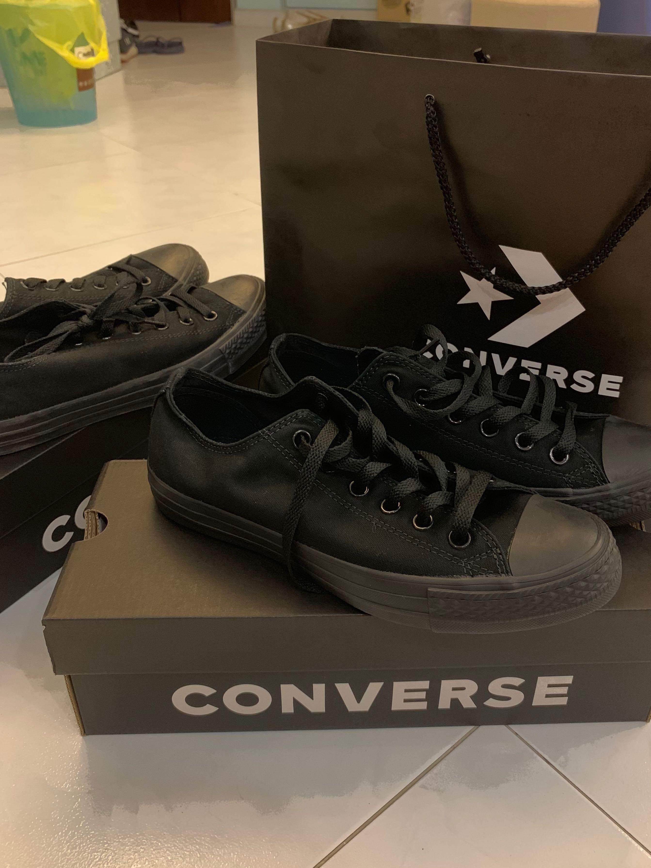 Black Converse Sneakers / School Shoes 