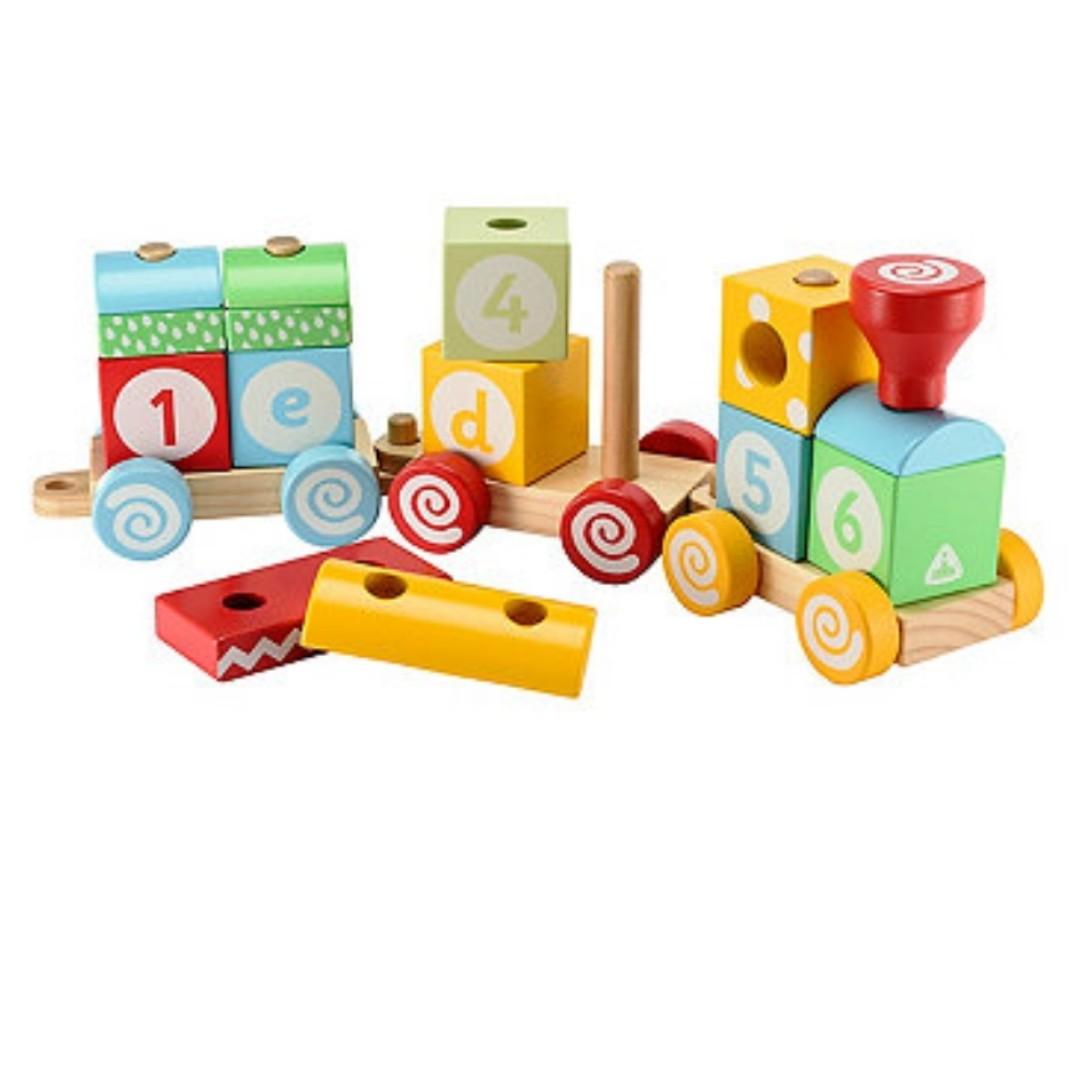 elc wooden stacking train