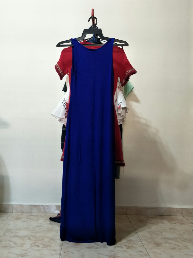 Electric Blue Maxi Dress, Women's Fashion, Dresses & Sets, Dresses on