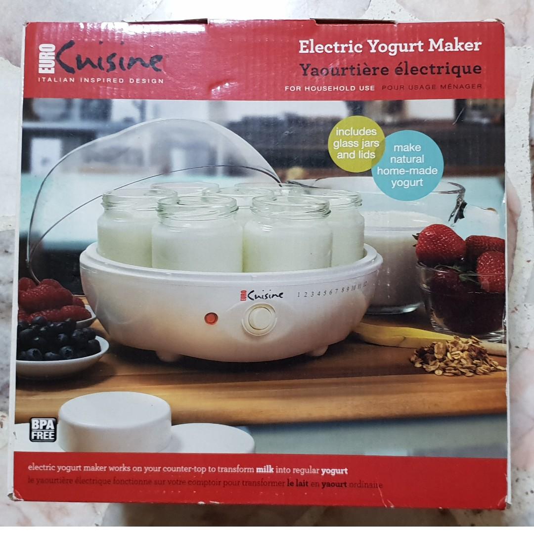 Euro Cuisine Electric Yogurt Maker Ym80 Home Appliances