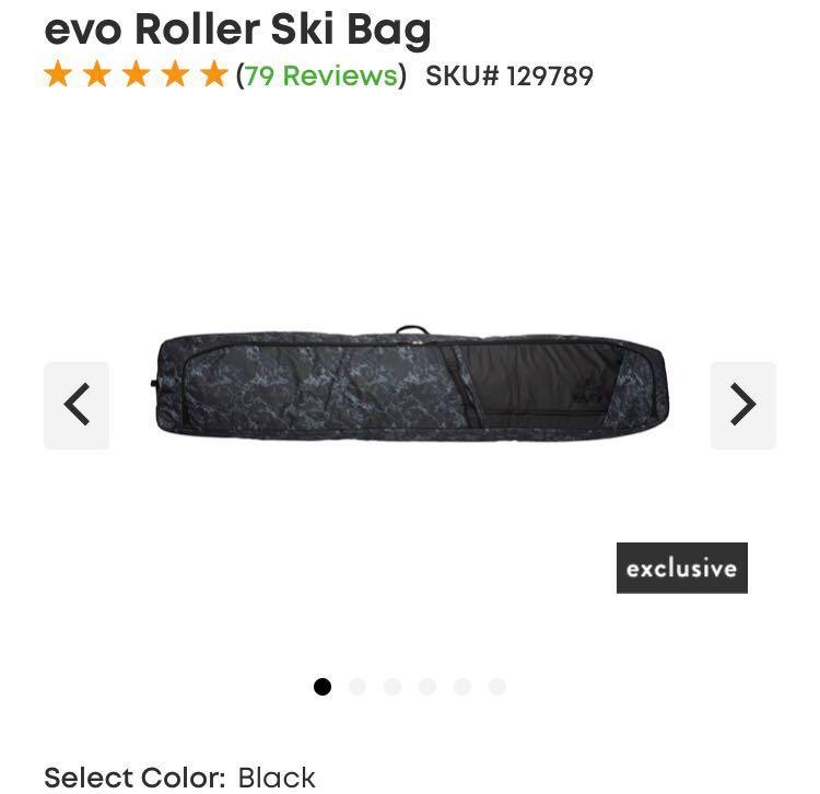 used ski bag