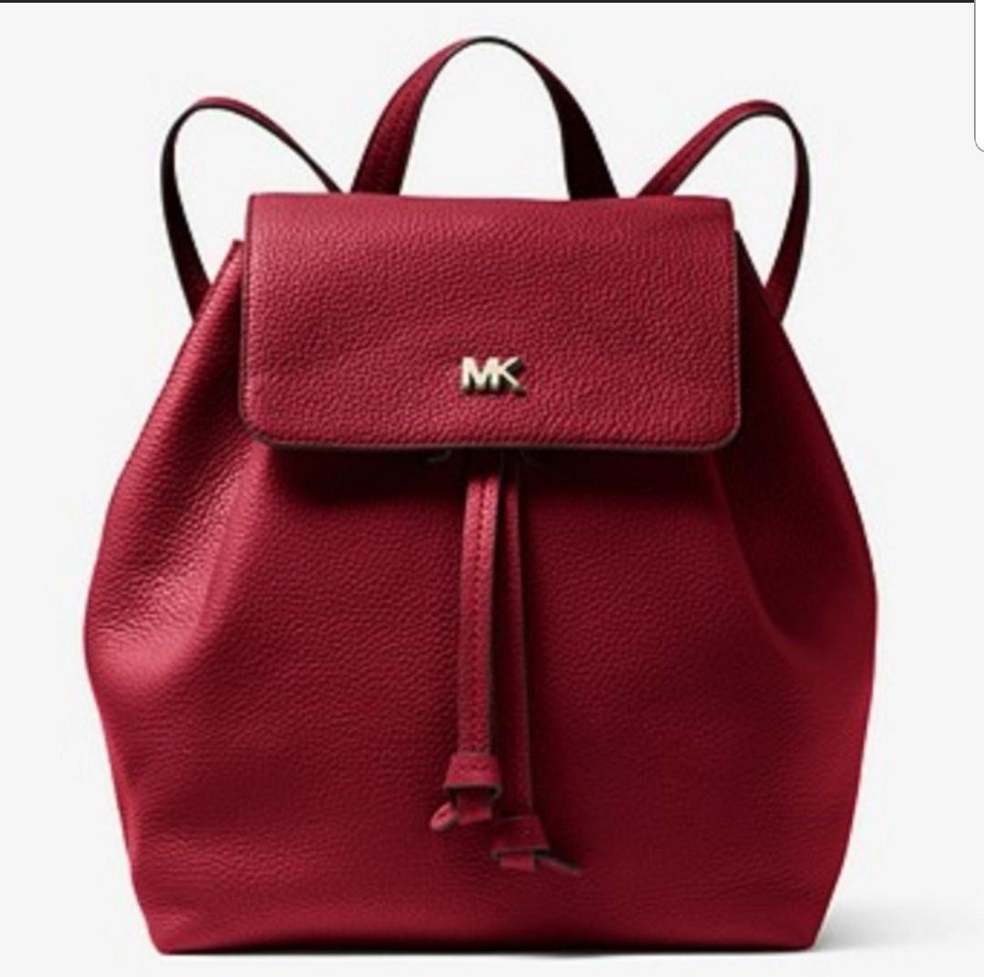 Michael Kors Rhea zip Backpack, Luxury, Bags & Wallets on Carousell