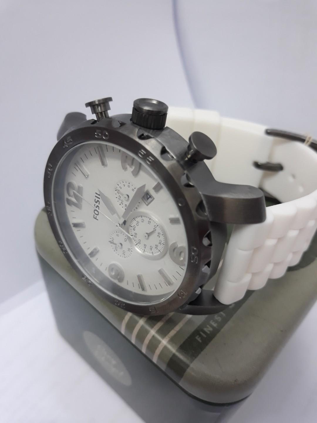 Fossil JR1427 white silicone strap 